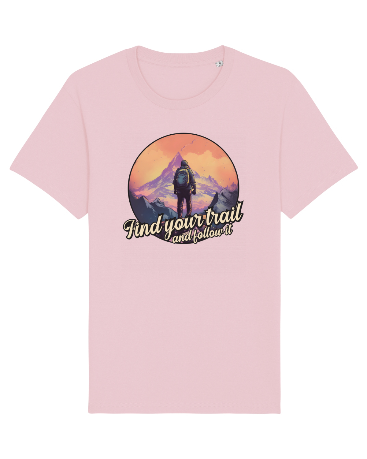 Tricou mânecă scurtă Unisex Rocker Cotton Pink