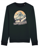 pentru montaniarzi - Find yourself in the mountains Bluză mânecă lungă Unisex Rise