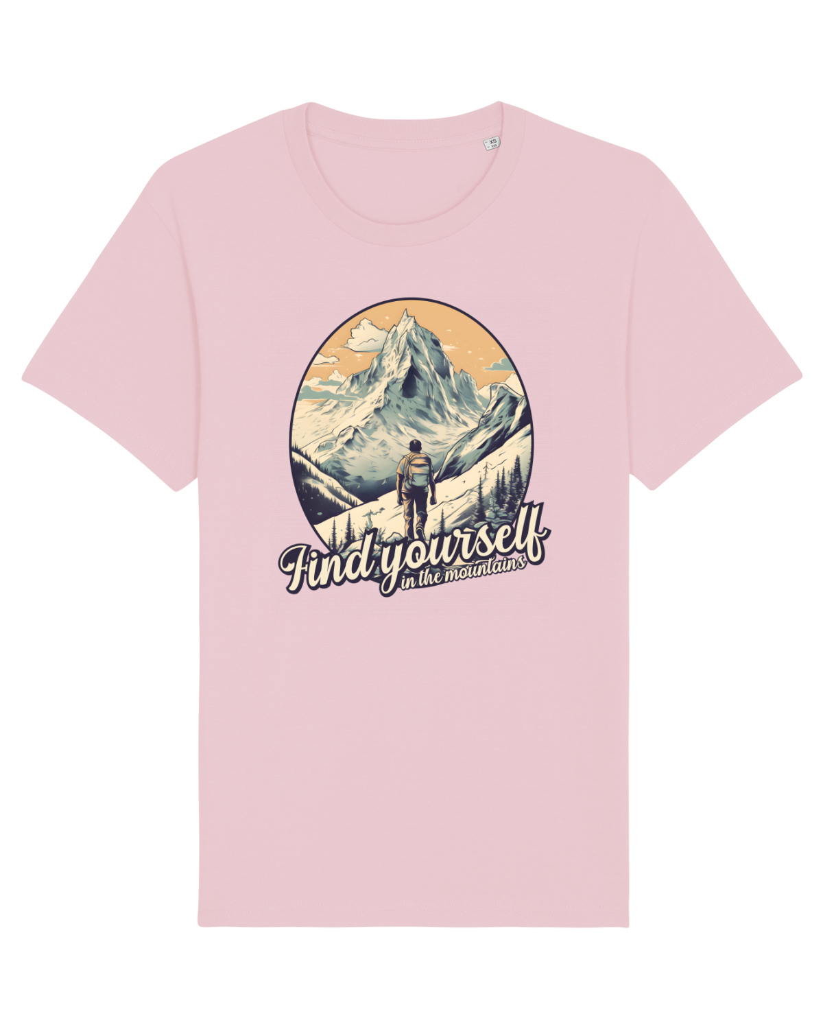 Tricou mânecă scurtă Unisex Rocker Cotton Pink