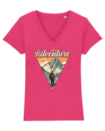 pentru montaniarzi - Hiking Adventure Tricou mânecă scurtă guler V Damă Evoker
