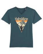 pentru montaniarzi - Hiking Adventure Tricou mânecă scurtă guler V Bărbat Presenter