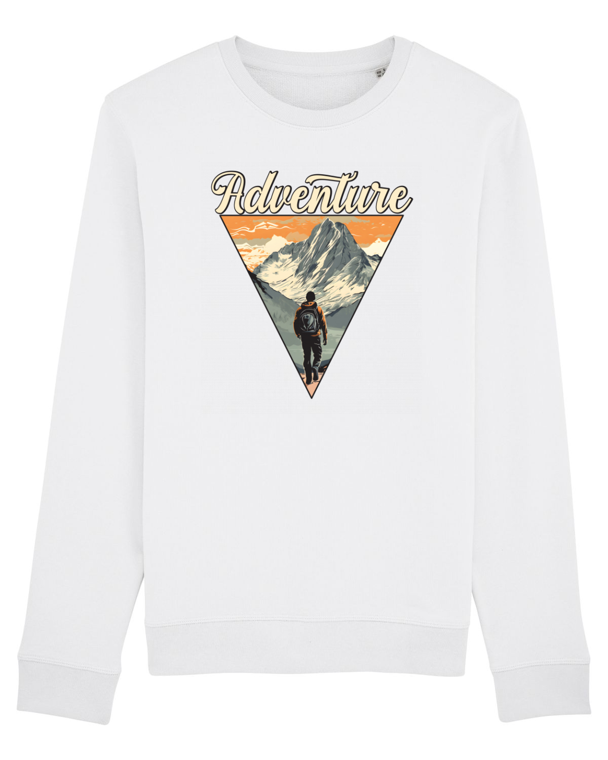 Bluză mânecă lungă Unisex Rise White