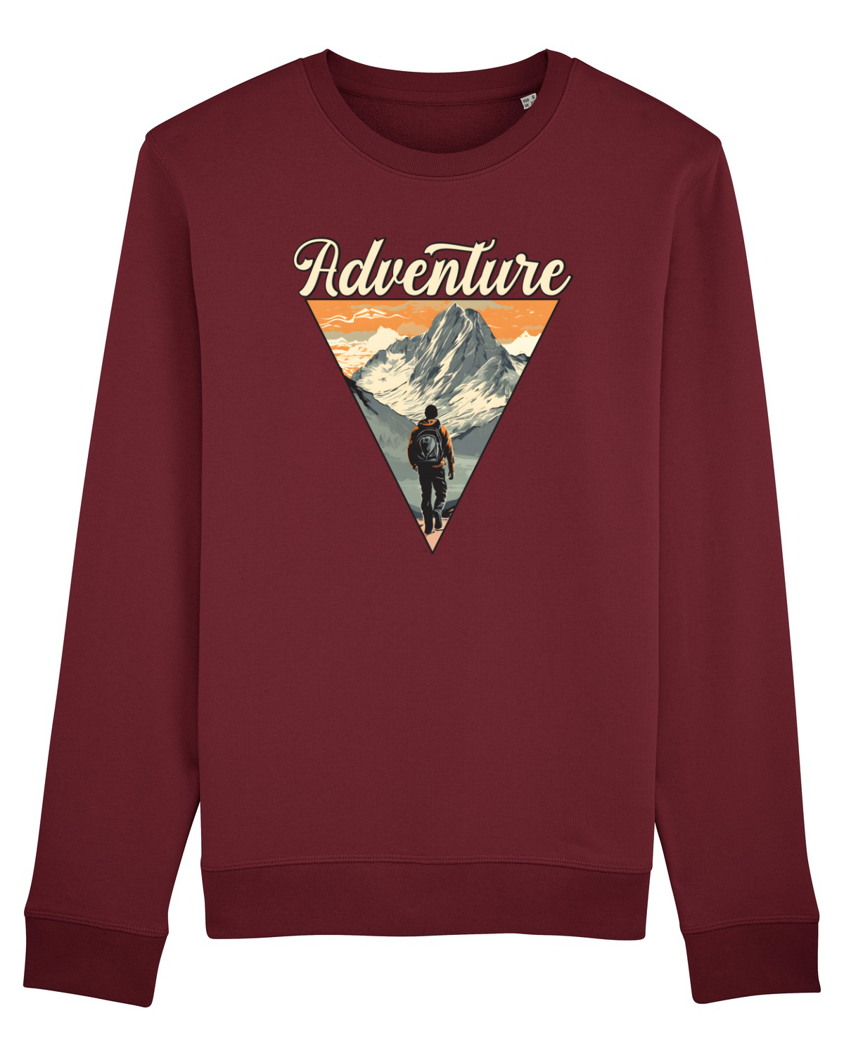 Bluză mânecă lungă Unisex Rise Burgundy