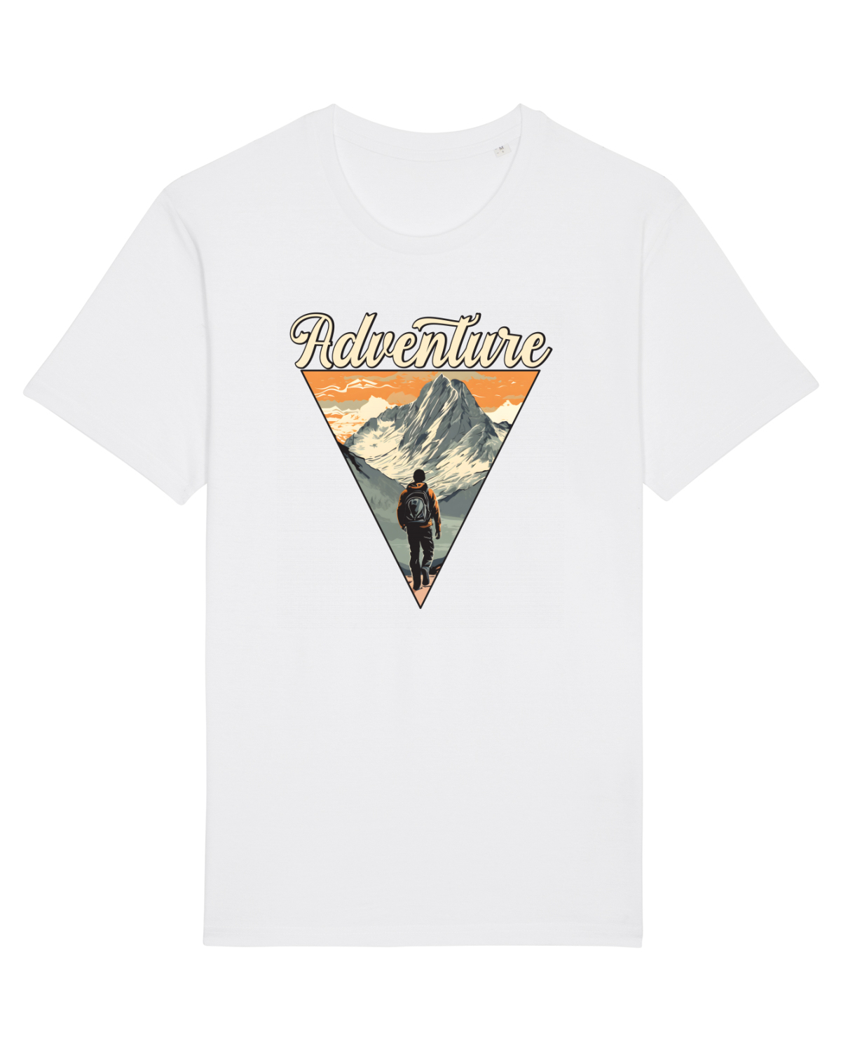 Tricou mânecă scurtă Unisex Rocker White