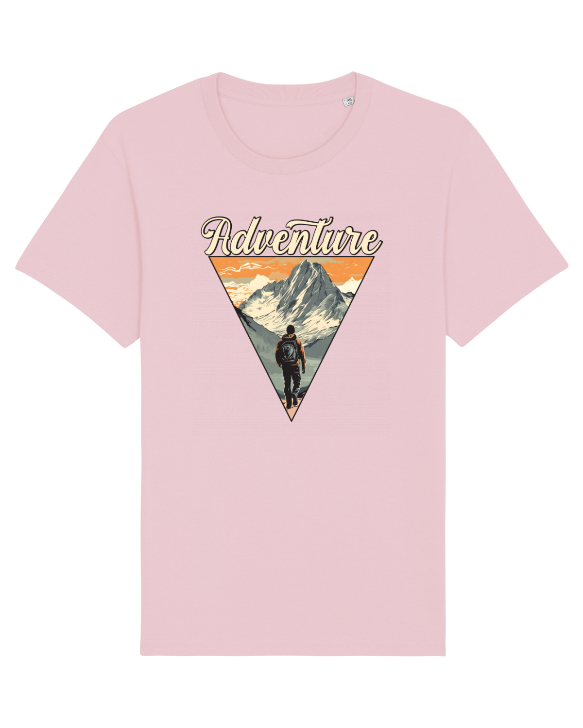 Tricou mânecă scurtă Unisex Rocker Cotton Pink