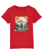 pentru montaniarzi - The mountains are my happy place Tricou mânecă scurtă  Copii Mini Creator