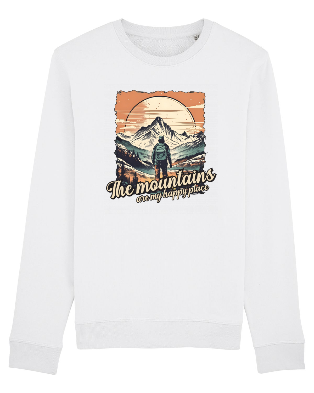 Bluză mânecă lungă Unisex Rise White