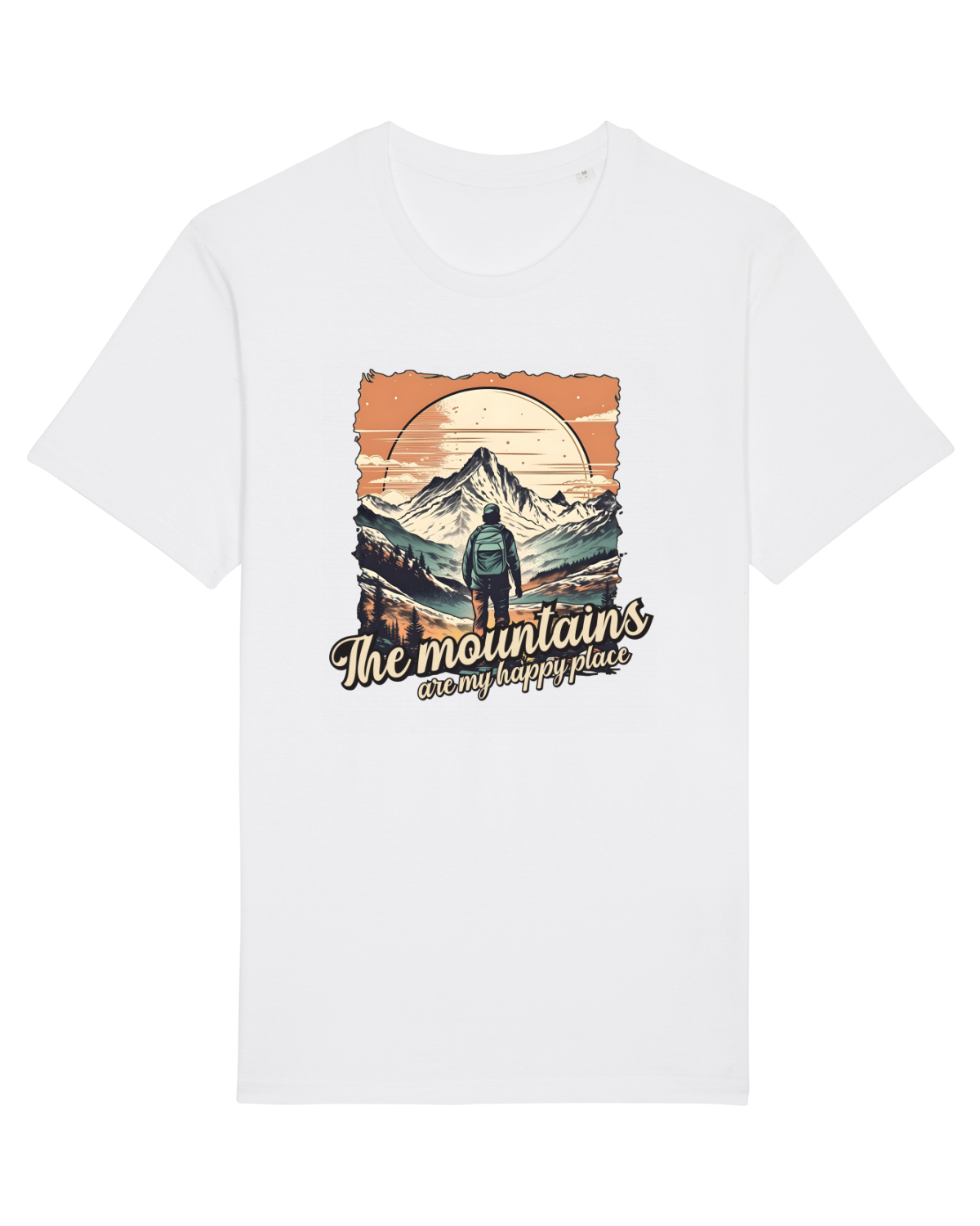 Tricou mânecă scurtă Unisex Rocker White