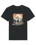 pentru montaniarzi - The mountains are my happy place Tricou mânecă scurtă Unisex Rocker