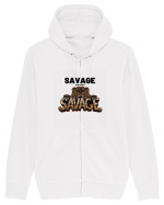 SAVAGE Hanorac cu fermoar Unisex Connector