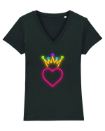 Prințesa inimilor Tricou mânecă scurtă guler V Damă Evoker