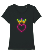 Prințesa inimilor Tricou mânecă scurtă guler larg fitted Damă Expresser
