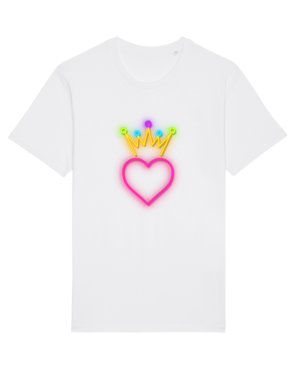 Tricou mânecă scurtă Unisex Rocker White