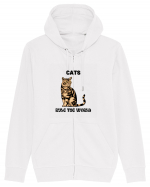 cats rule the world Hanorac cu fermoar Unisex Connector