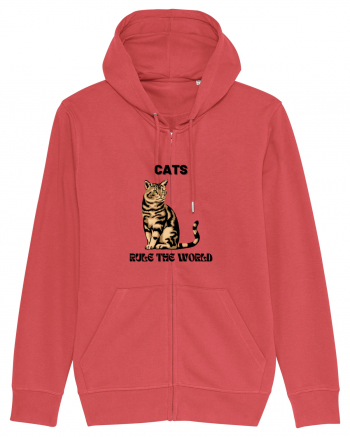 cats rule the world Carmine Red