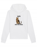 cats rule the world Hanorac Unisex Drummer