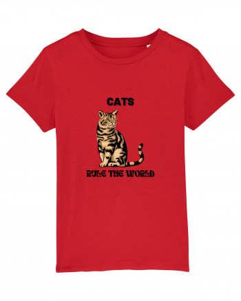 cats rule the world Red