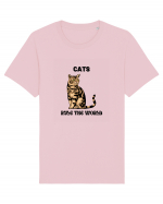 cats rule the world Tricou mânecă scurtă Unisex Rocker