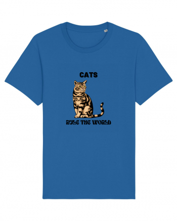 cats rule the world Royal Blue