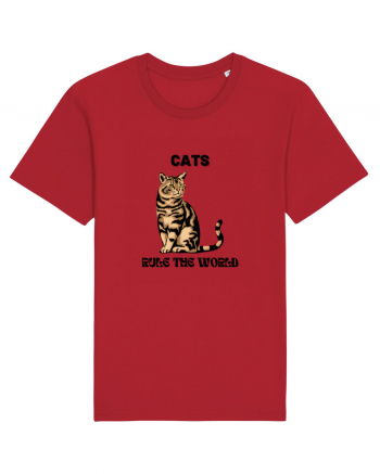 cats rule the world Red