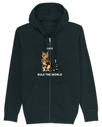 cats rule the world Black