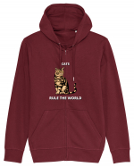 cats rule the world Hanorac cu fermoar Unisex Connector