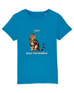 cats rule the world Tricou mânecă scurtă  Copii Mini Creator