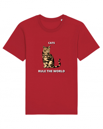 cats rule the world Red