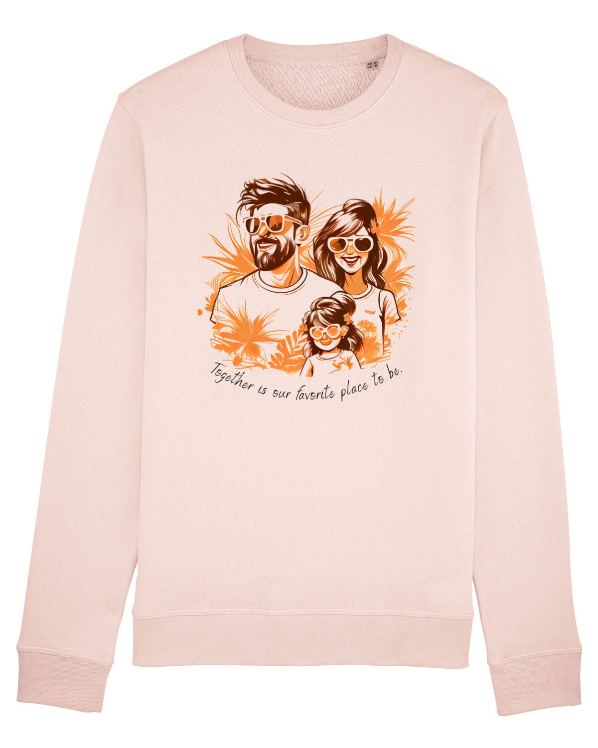 Bluză mânecă lungă Unisex Rise Candy Pink