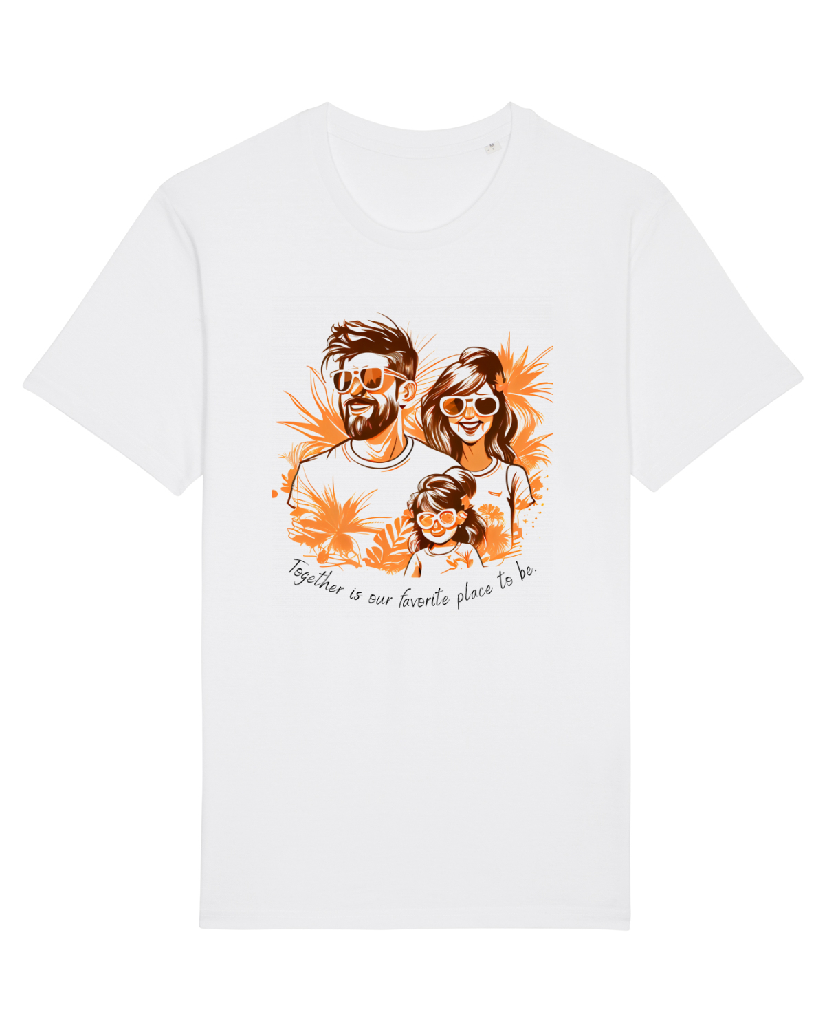 Tricou mânecă scurtă Unisex Rocker White