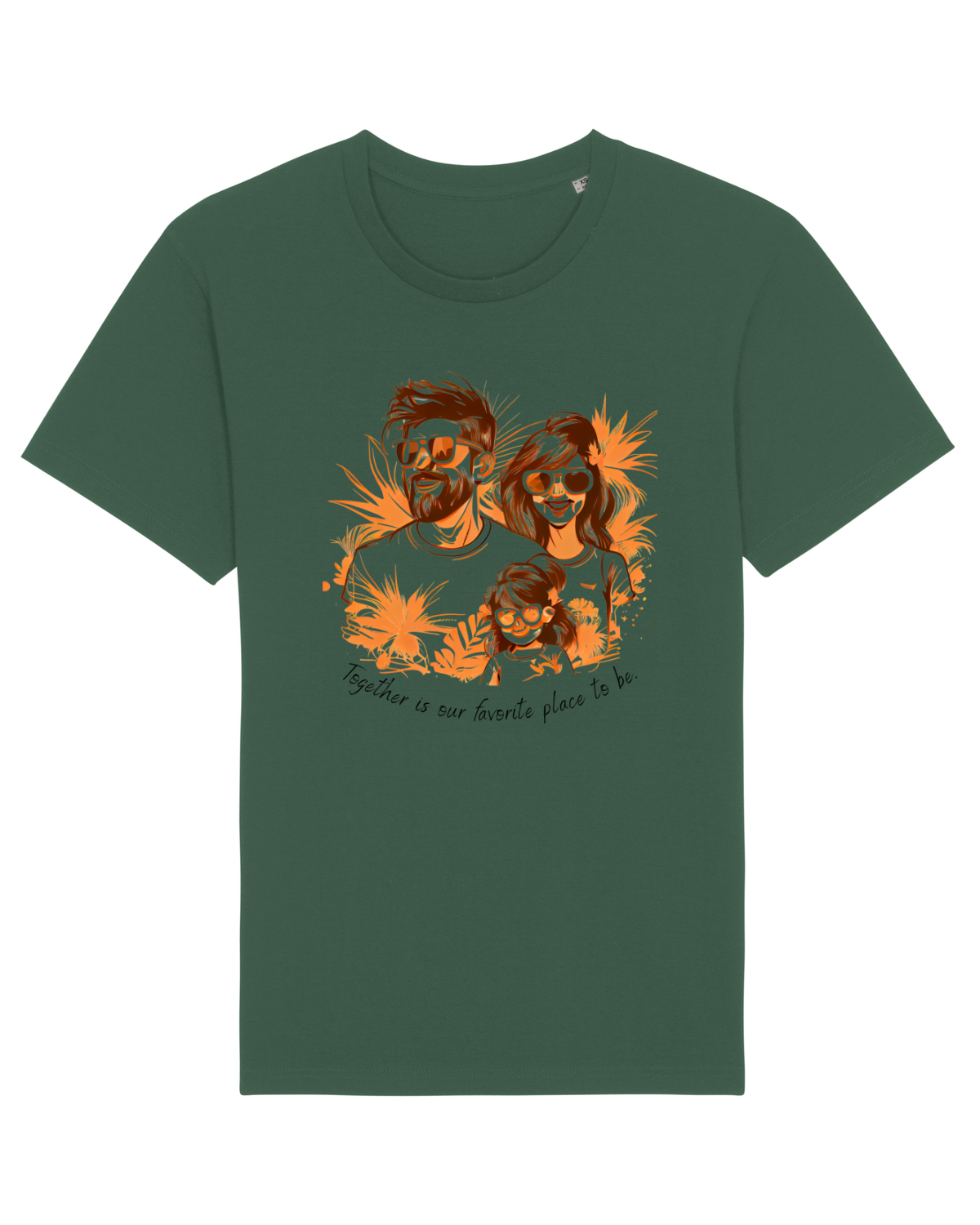 Tricou mânecă scurtă Unisex Rocker Bottle Green