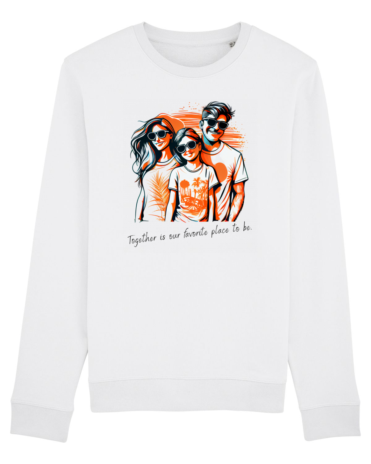 Bluză mânecă lungă Unisex Rise White