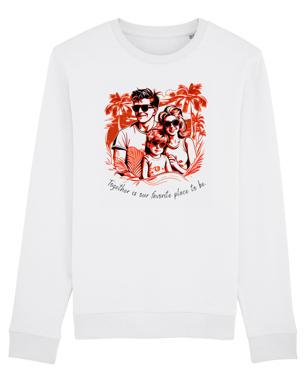 Bluză mânecă lungă Unisex Rise White