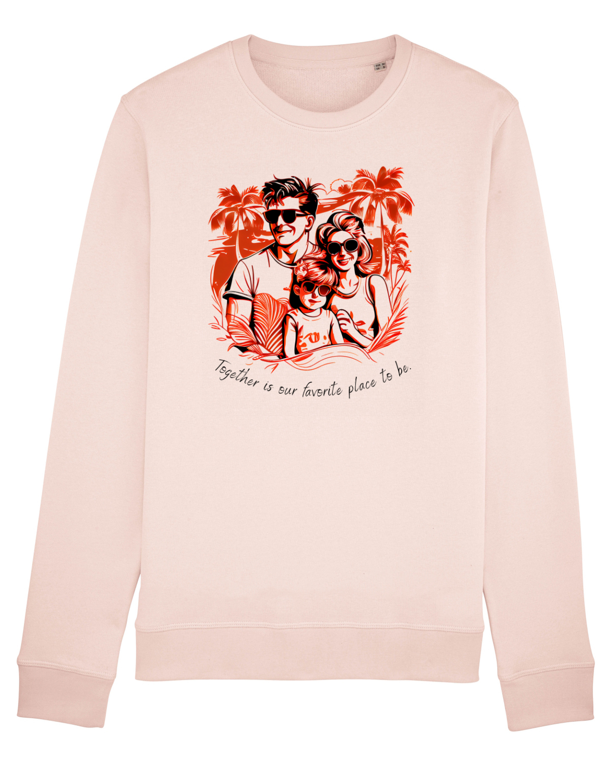 Bluză mânecă lungă Unisex Rise Candy Pink