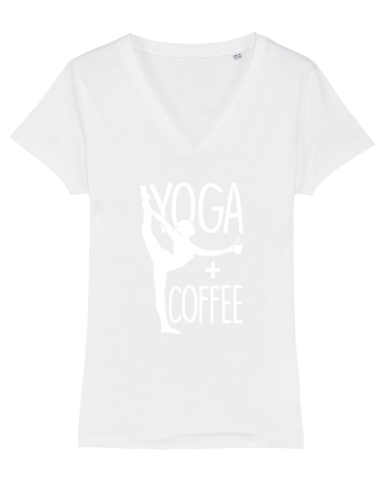 Yoga and coffee White