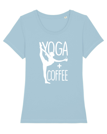 Yoga and coffee Sky Blue