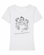 HERO DAD! - V1 Tricou mânecă scurtă guler larg fitted Damă Expresser