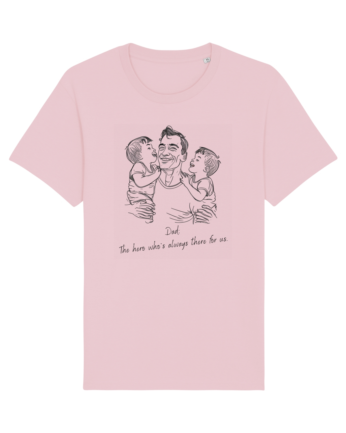 Tricou mânecă scurtă Unisex Rocker Cotton Pink