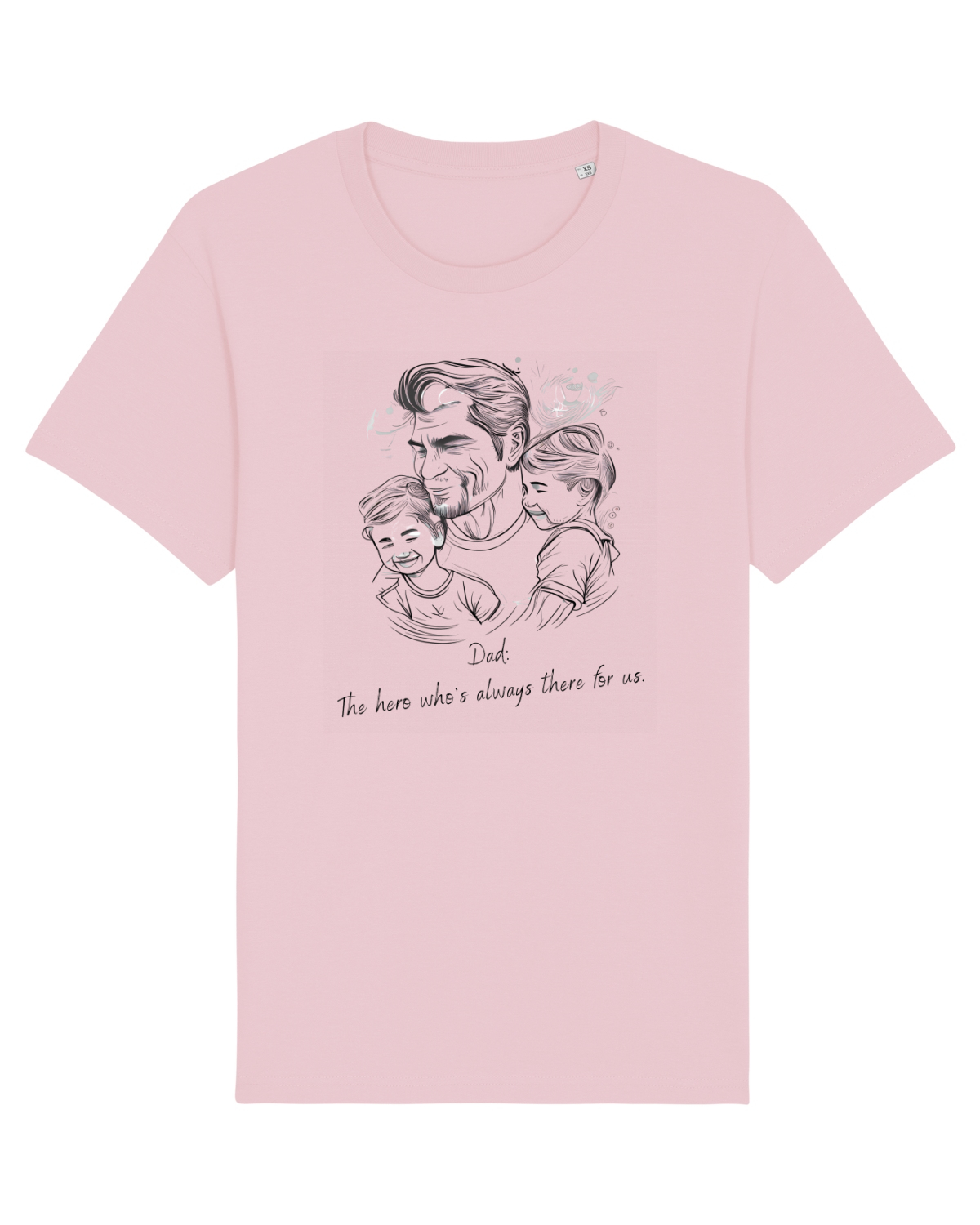 Tricou mânecă scurtă Unisex Rocker Cotton Pink