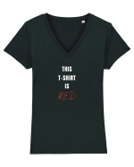 RED T-SHIRT Tricou mânecă scurtă guler V Damă Evoker