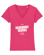 American dream Tricou mânecă scurtă guler V Damă Evoker