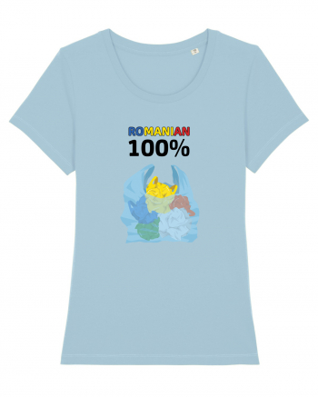 100% Romanesc Sky Blue