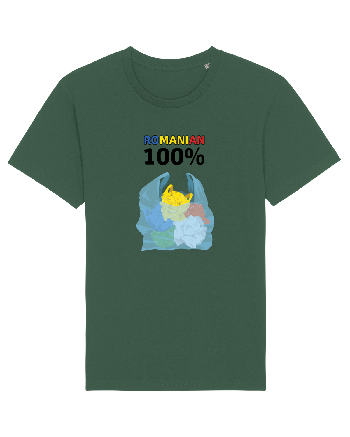 Tricou mânecă scurtă Unisex Rocker Bottle Green
