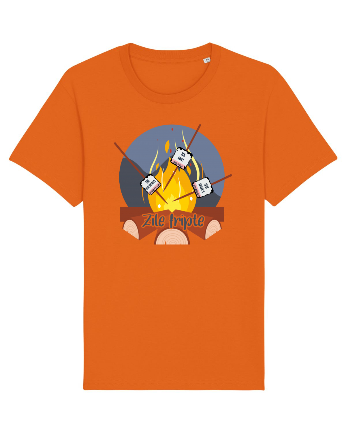 Tricou mânecă scurtă Unisex Rocker Bright Orange