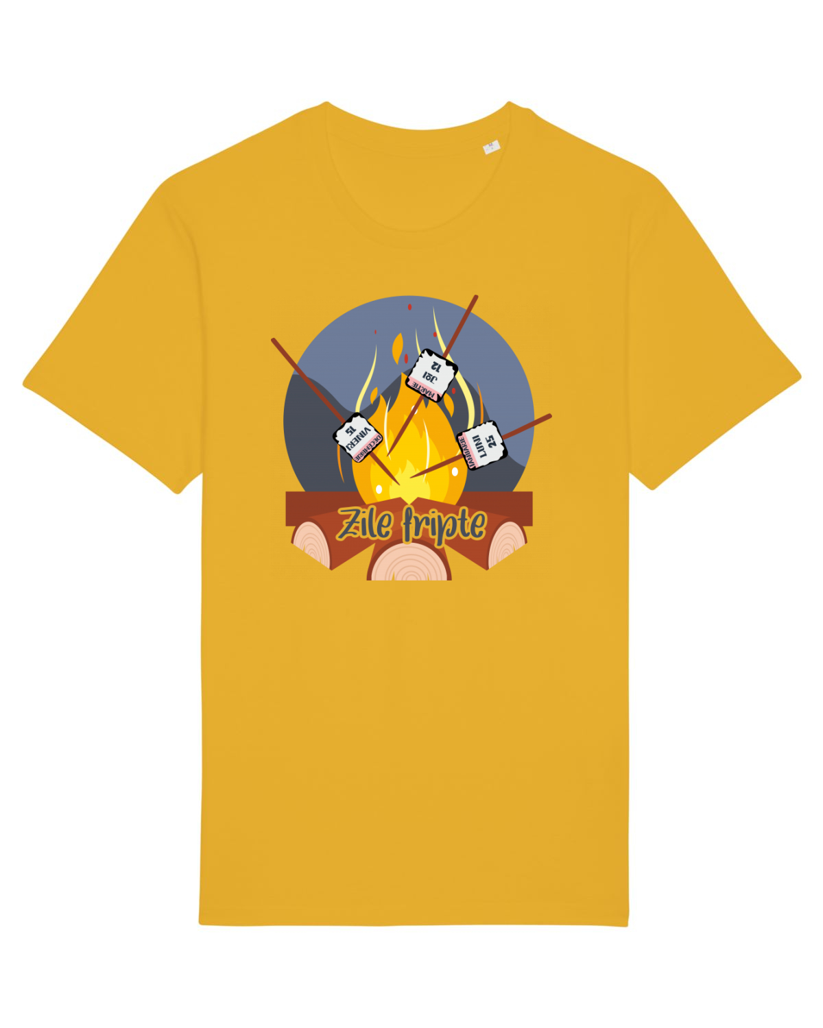 Tricou mânecă scurtă Unisex Rocker Spectra Yellow