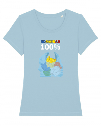 100% Romanesc Sky Blue