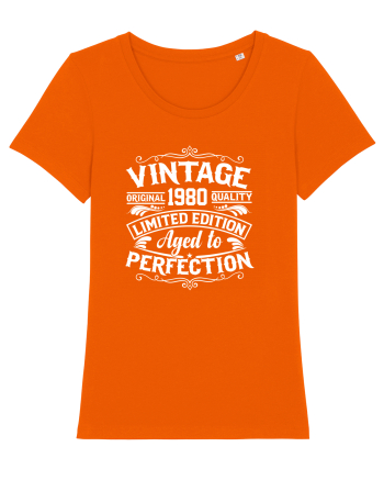 Vintage original 1980 quality limited edition aged to perfection, Aniversar Bright Orange