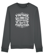 Vintage original 1980 quality limited edition aged to perfection, Aniversar Bluză mânecă lungă Unisex Rise