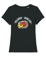 no lemon - no melon - mirror selfie design Tricou mânecă scurtă guler larg fitted Damă Expresser