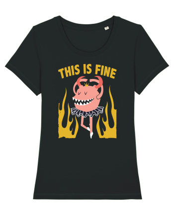 This Is Fine Monster Ballerina Black